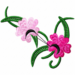 Flowers And Tree Embroidery Design 5 Flowers And Tree Embroidery Design 5